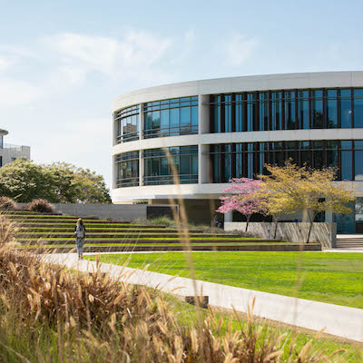 exterior shot of William H. Hannon Library