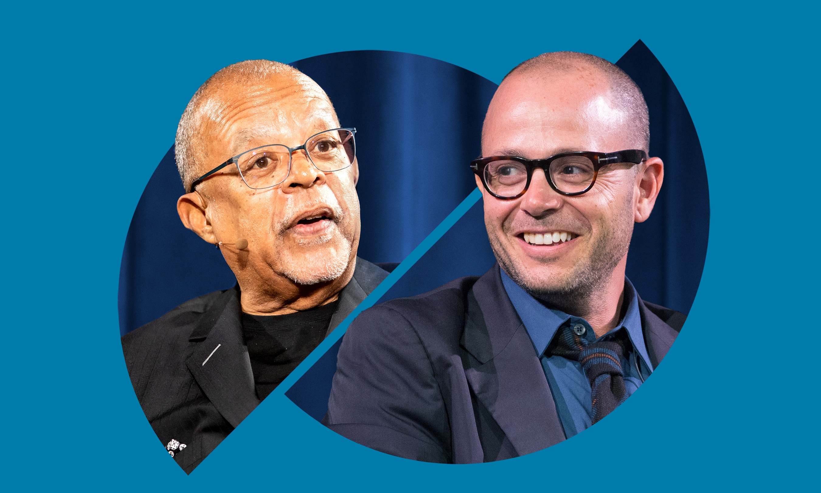 A color image of Henry Louis Gates and Damon Lindelof